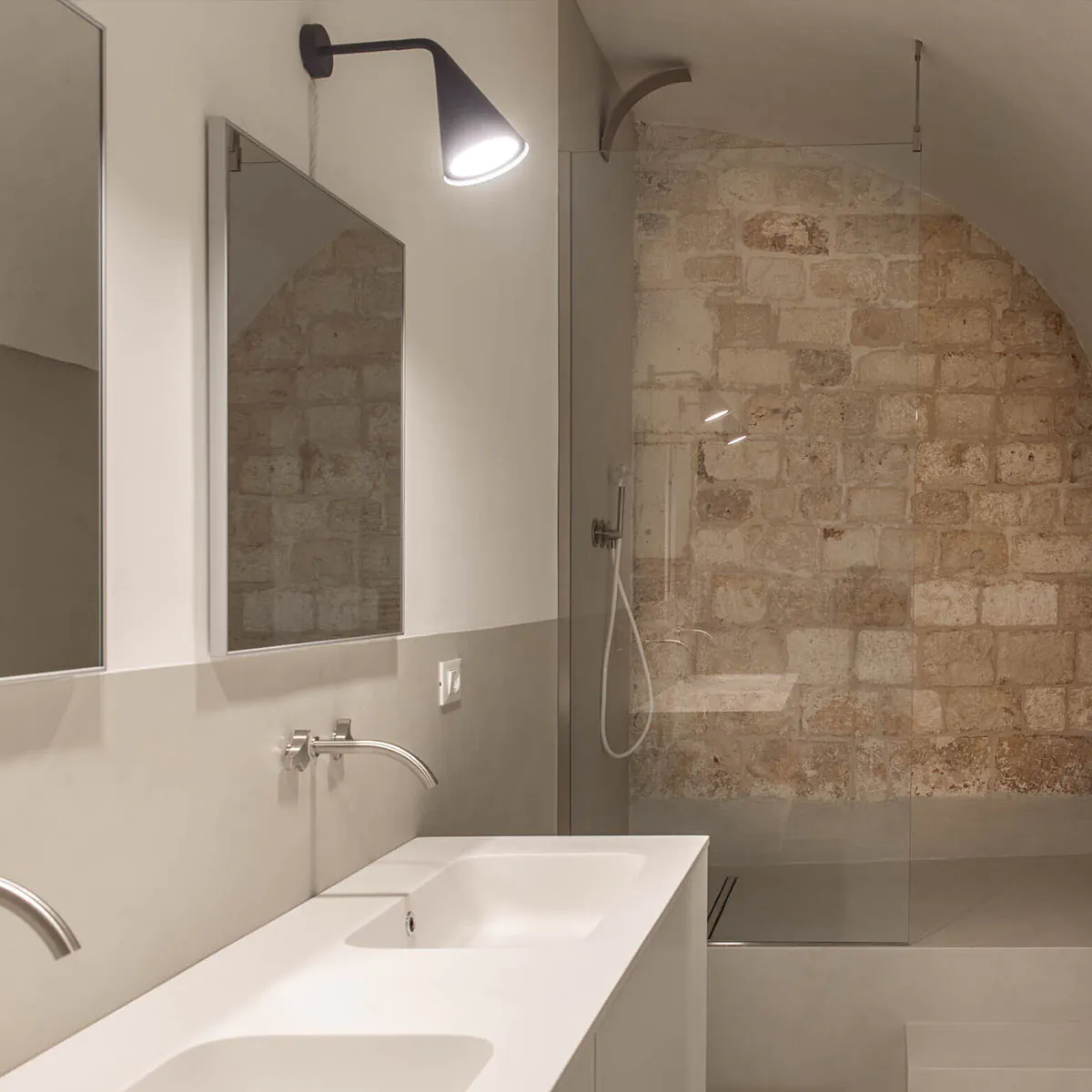 Gordon 561.41 Wandleuchte,Schwarz Matt,T: 23 cm