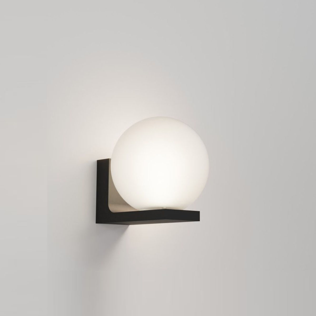 OONO W S 930 DIM8 Wandleuchte, Ø: 15 cm, Schwarz, Warmweiß 3000K