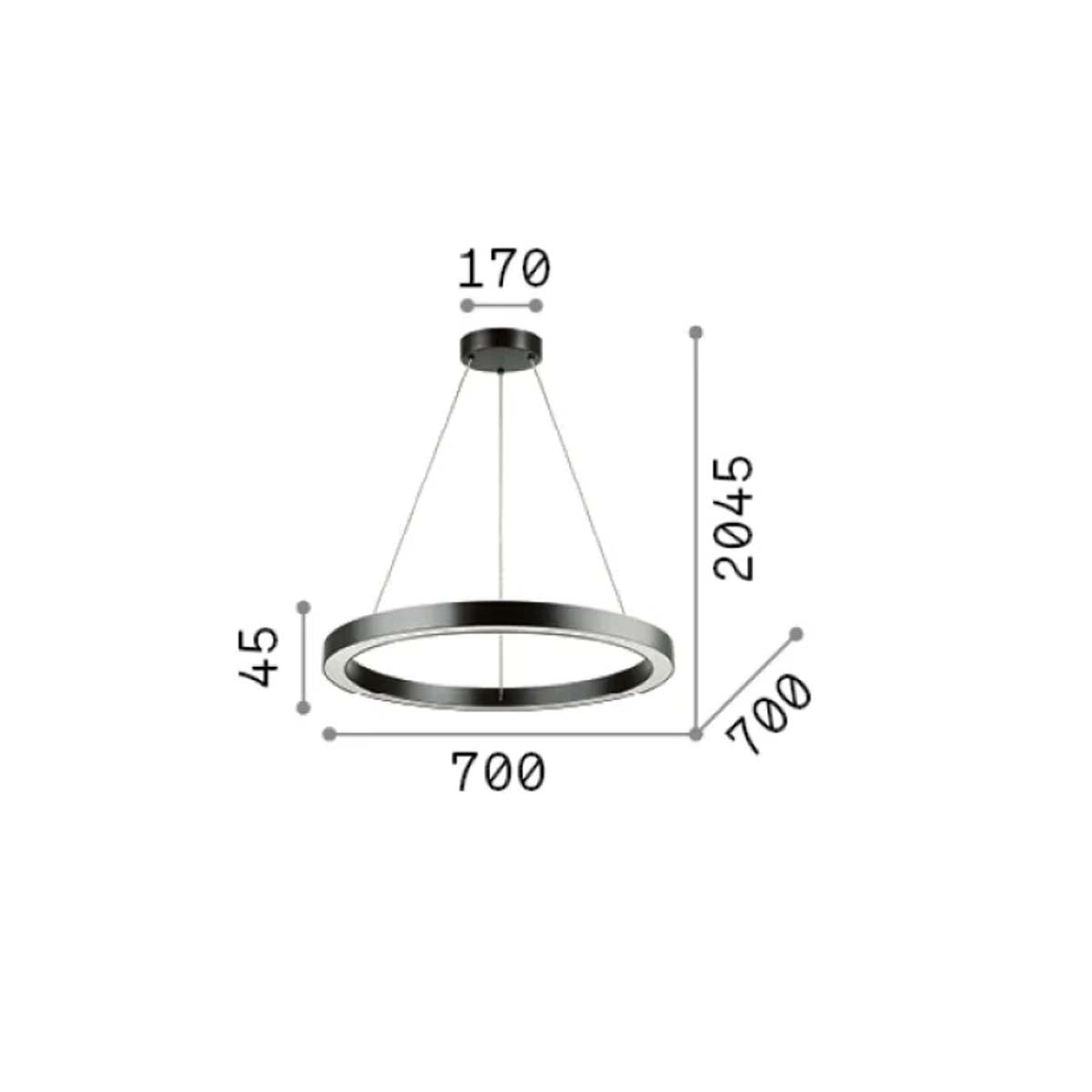 Oracle SP Pendelleuchte, Weiß, Ø: 70 cm Oracle SP Pendelleuchte, Schwarz, Ø: 70 cm