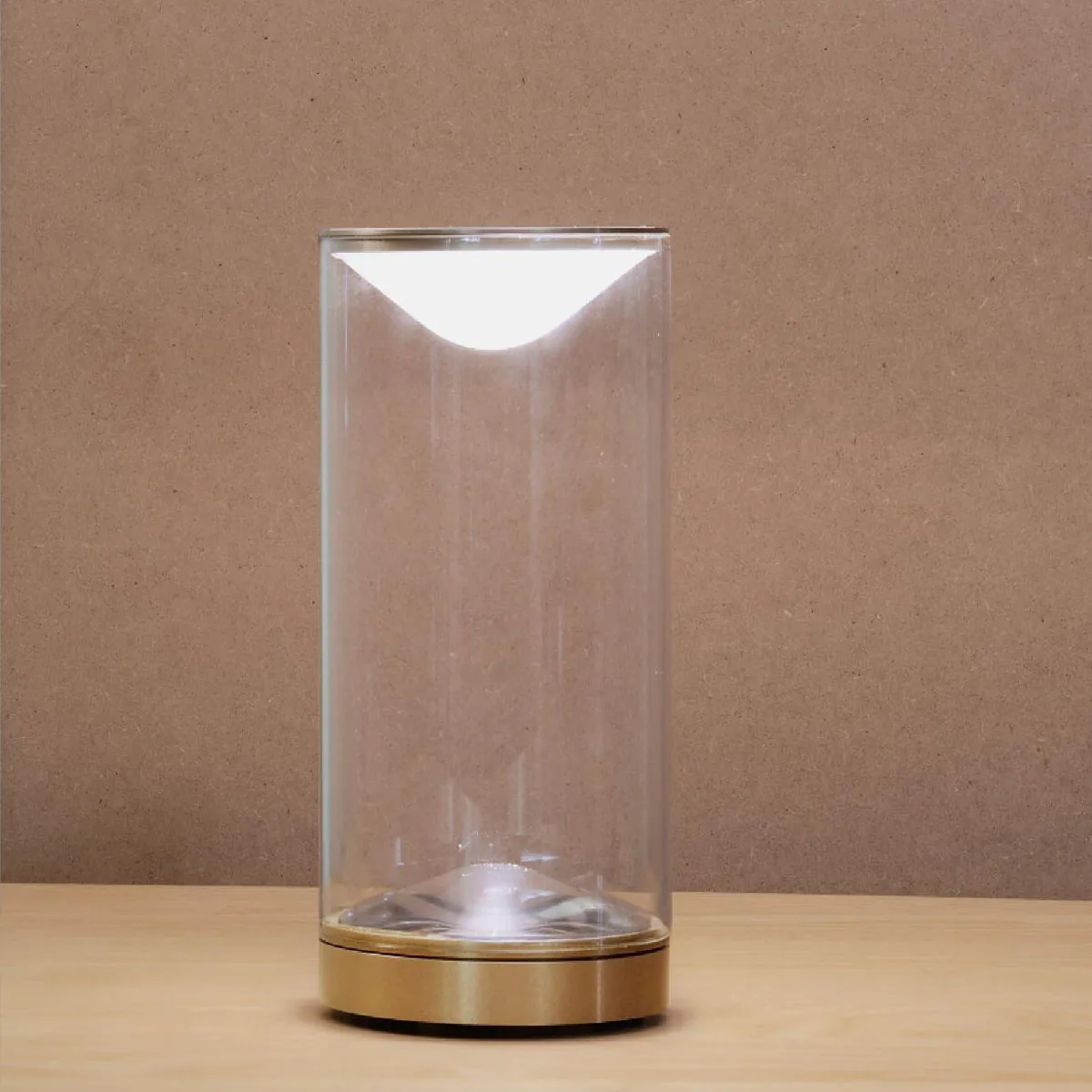 Eve Tischleuchte, Ø: 12 cm, Touch-Dimmer, Messing eloxiert, Extra-Warmweiß 2700K