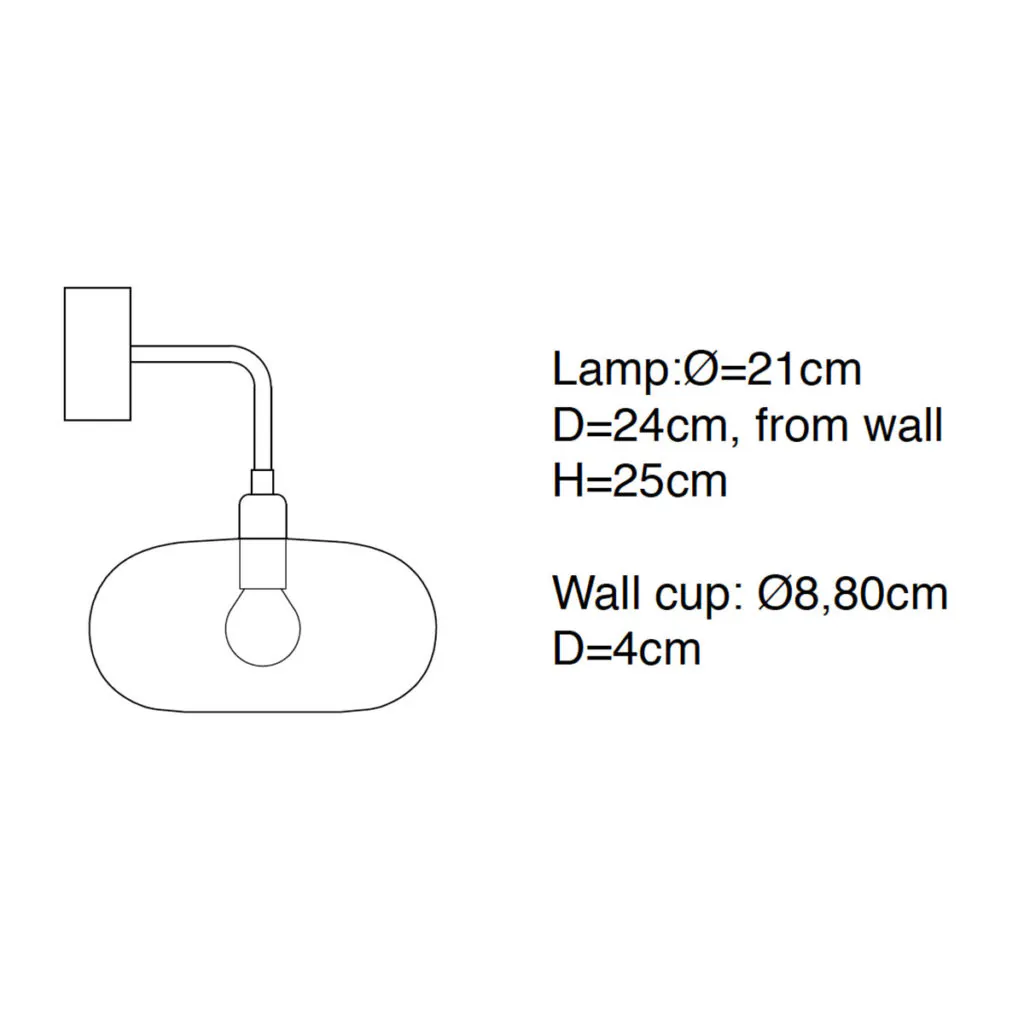 Horizon Wandleuchte Ø 21 cm, Toast, Gold