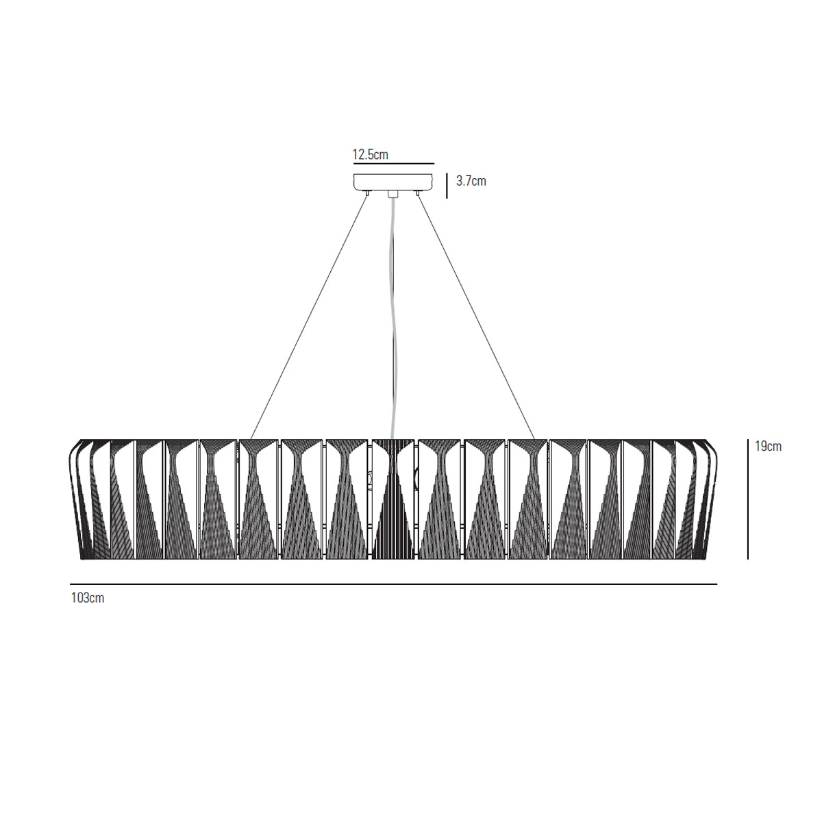 Shard Kronleuchter 100, Ø: 103 cm