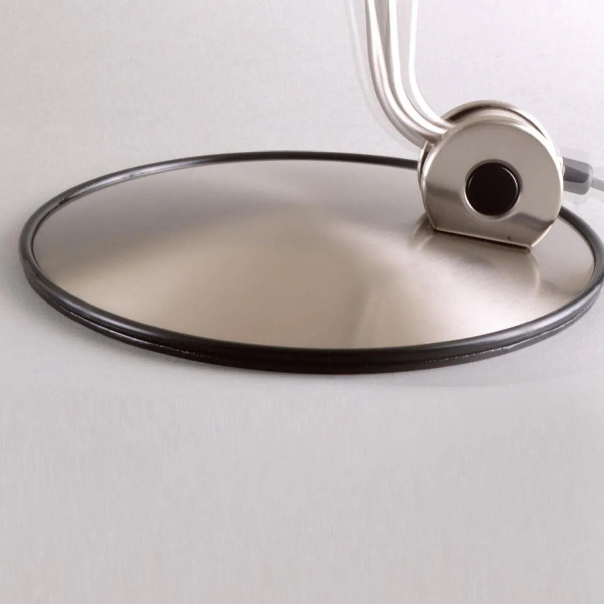 Elle LED Stehleuchte, H: 200 cm, Nickel gebürstet, Extra-Warmweiß 2700K