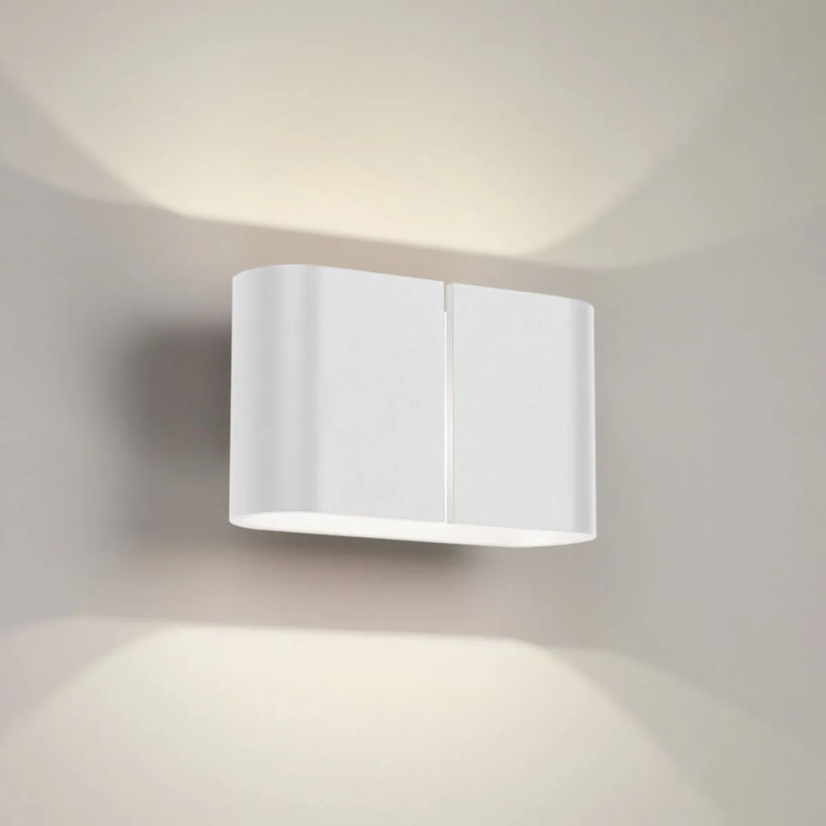 VISO 930 DIM8 Wandleuchte, B: 18 cm, H: 11 cm, Weiß, Warmweiß 3000K