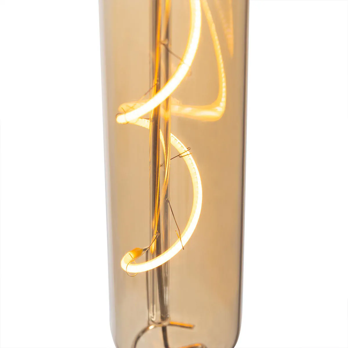 LED Filament Tube T30, Amber, E27, 4W, 2000K, dimmbar