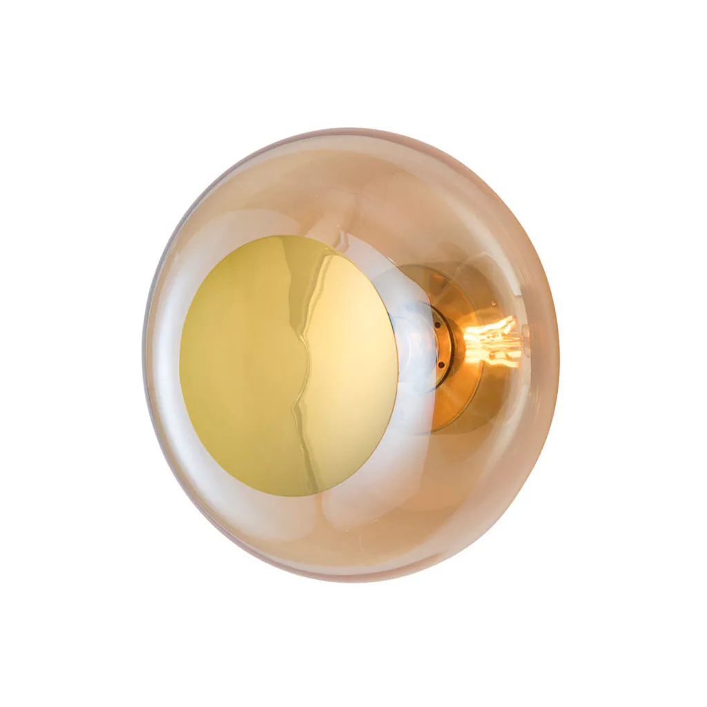 Horizon Wand-/ Deckenleuchte M Ø 29 cm, Golden Smoke, Gold