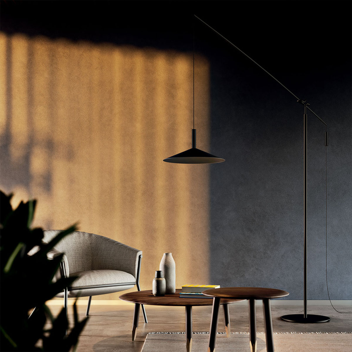 Penta Light Altura 1907-10 Stehleuchte, H: 226 cm LED Stehleuchte – Metall mit Schwarzem Finish,, warmes Licht, unterstreicht das Ambiente im Arbeitszimmer, geeignet für Wohnzimmer, Leseecke oder Büro