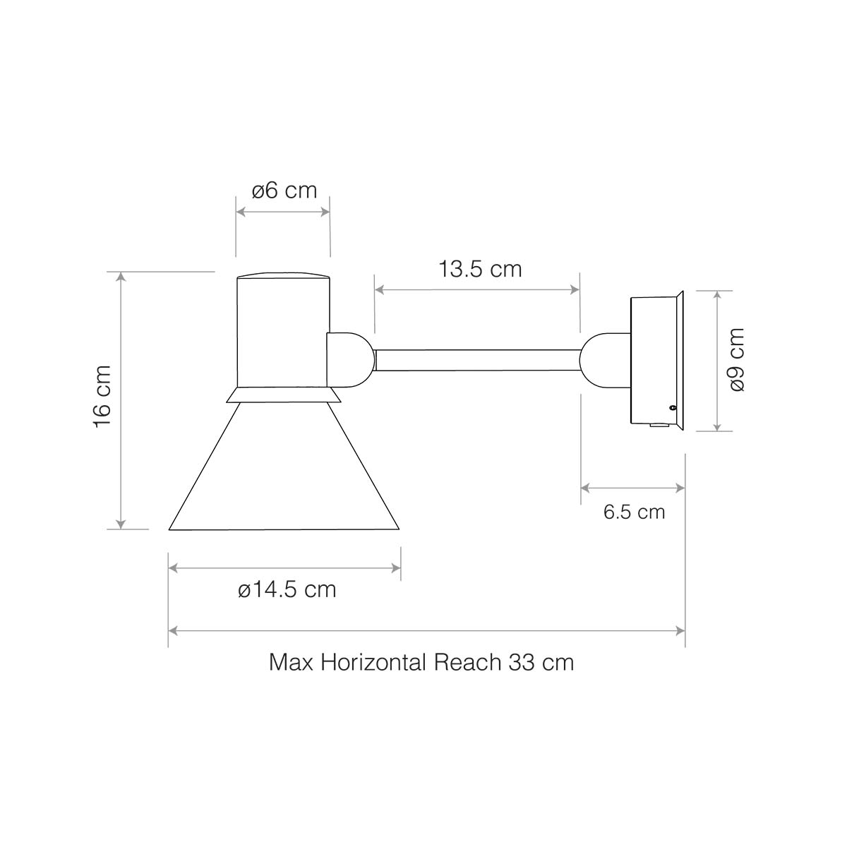 Anglepoise Type 80 W2 Wandleuchte, Ø: 14,5 cm, H: 16 cm, Grey Mist, Ohne Kabel