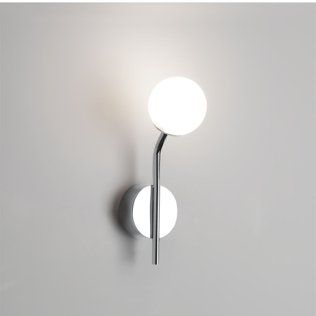 Pep One Wandleuchte Bad, H: 25,7 cm, B: 8 cm, Schwarz matt