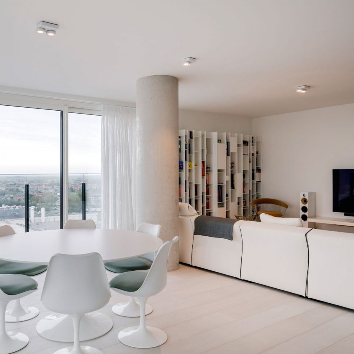 TWEETER M ON 2 93050 DIM8 Aufbaustrahler, L: 16,4 cm, B: 12,8 cm, Weiß, Warmweiß 3000K, 50°