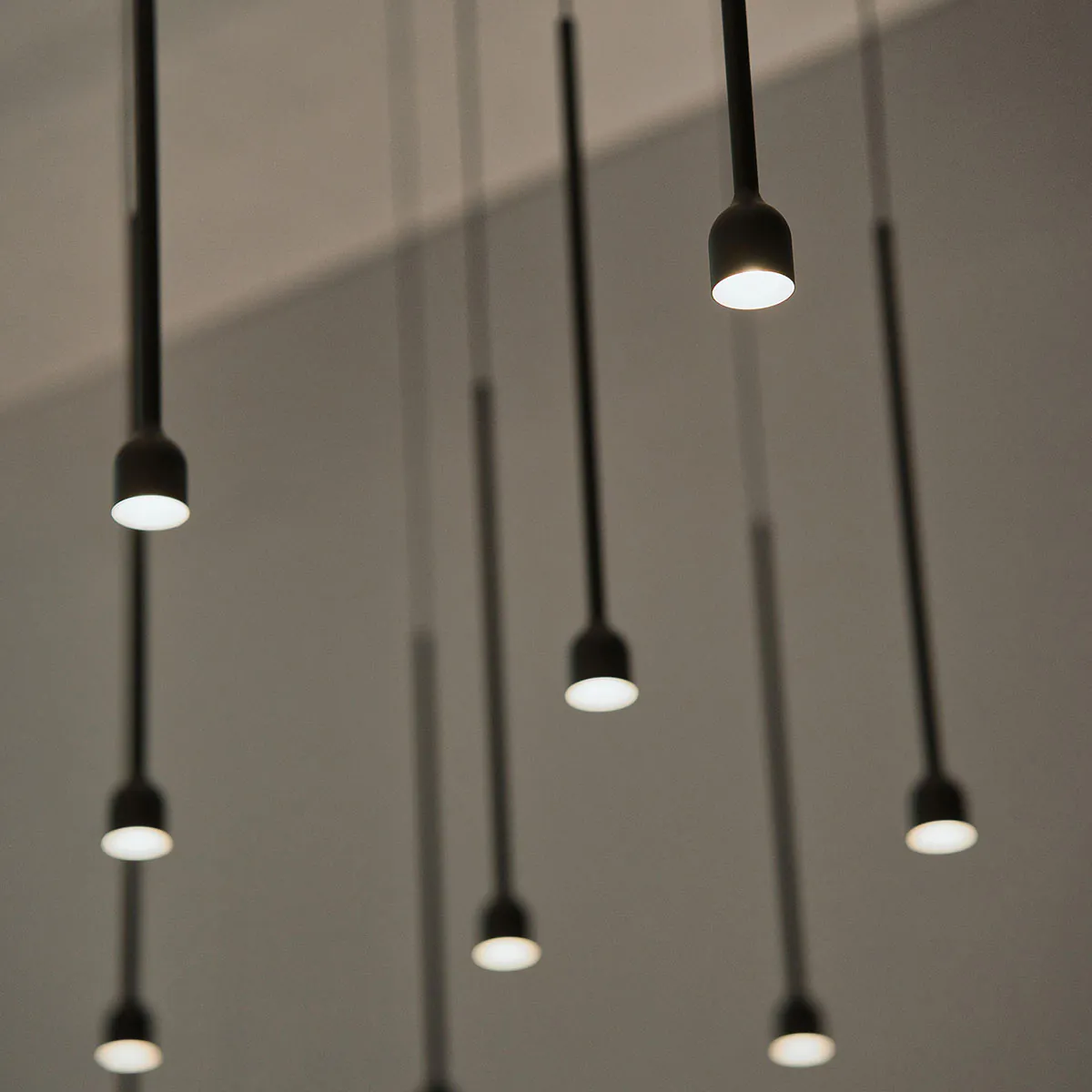 Hail Pendelleuchte Ø: 3,4 cm, Schwarz matt, Warmweiß 3000K