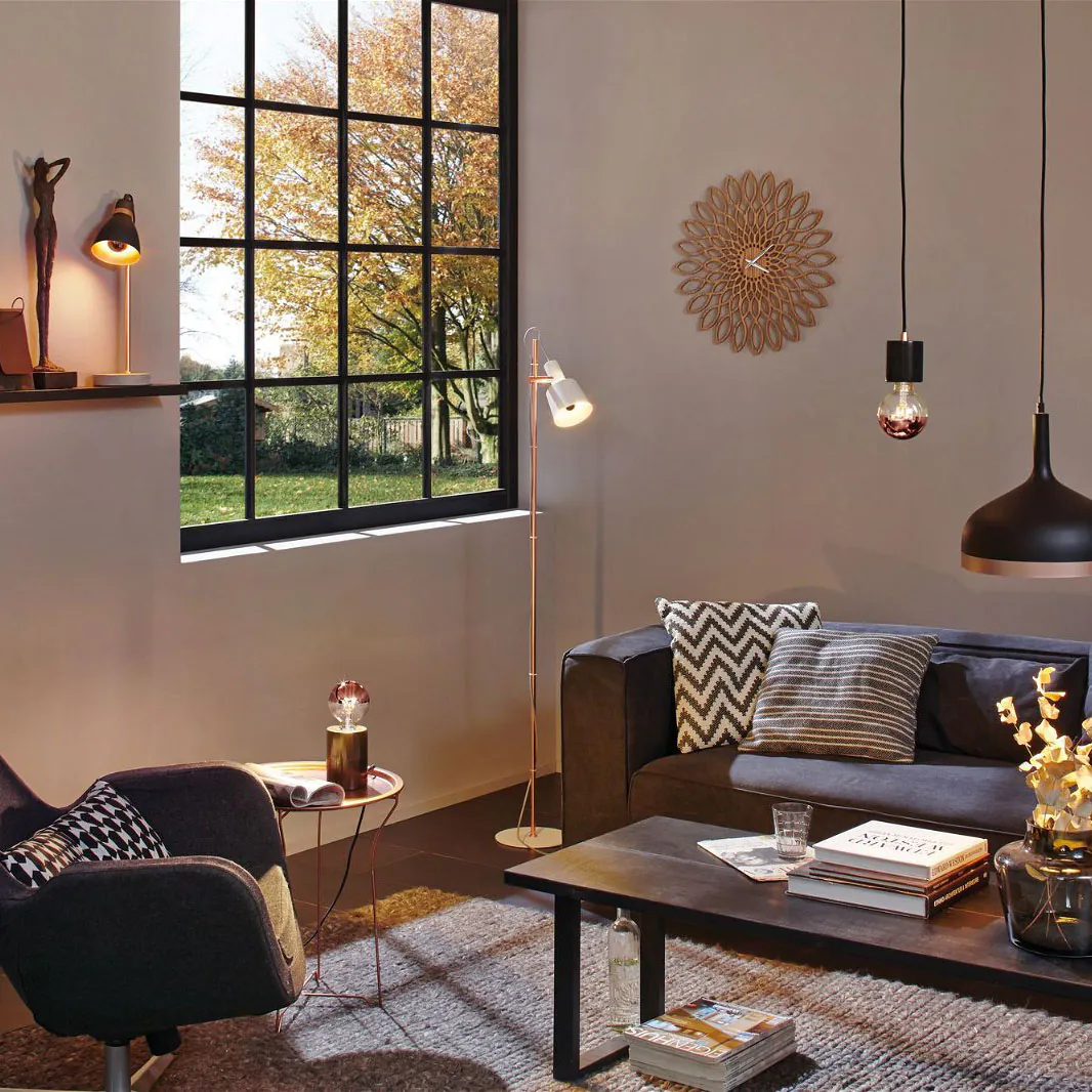 LED Globe Kopfspiegel E27 G95 600lm 6,5W 2700K Kopfspiegel Kupfer