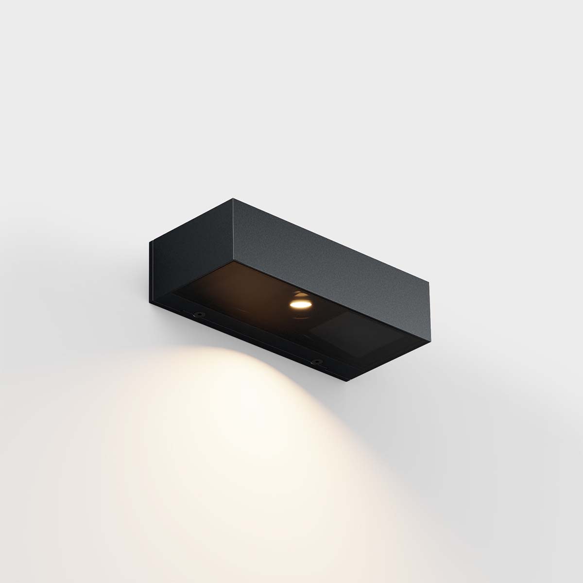 IP44.de iem.2 X down Wandleuchte, H: 4,5 cm, T: 8,2 cm Anthrazit DALI