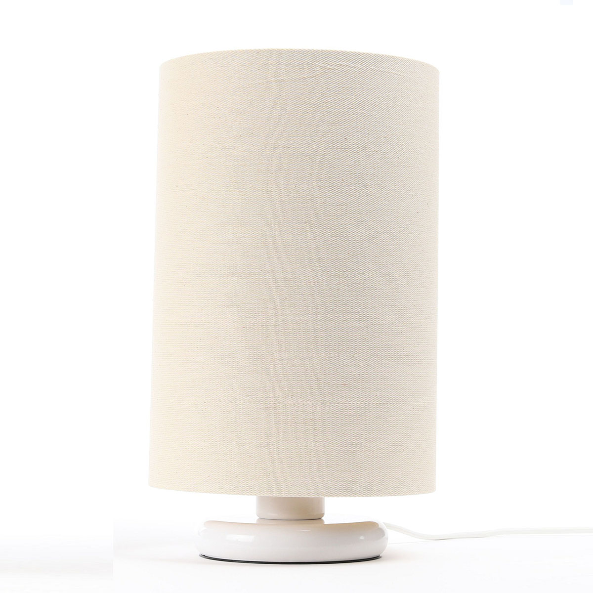 Tischleuchte Ø: 20 cm, H: 34 cm, Cream, Weiß