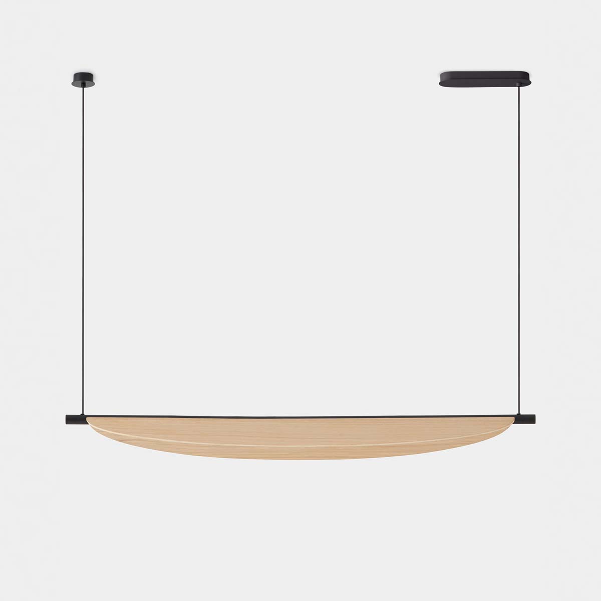TOOY_Thula_562_23_C22_C22_W03 TOOY Thula 562.23 Pendelleuchte, L: 134 cm, H: 11 cm, Beige, Helle Eiche