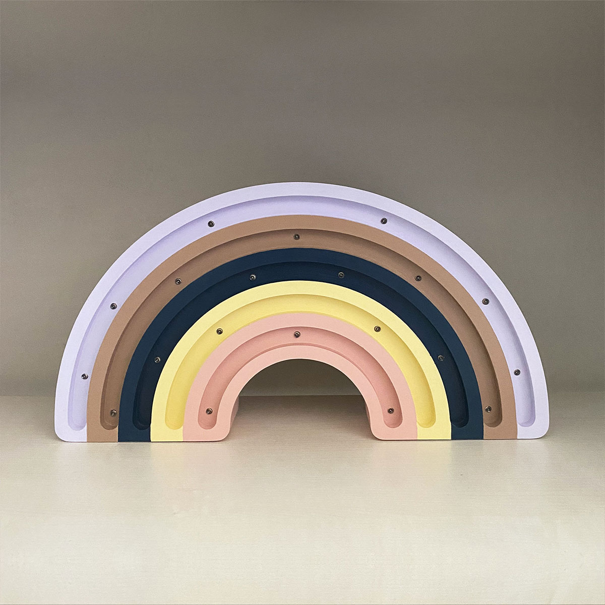 Kinder Nachtlicht Regenbogen, Holz, handgemacht