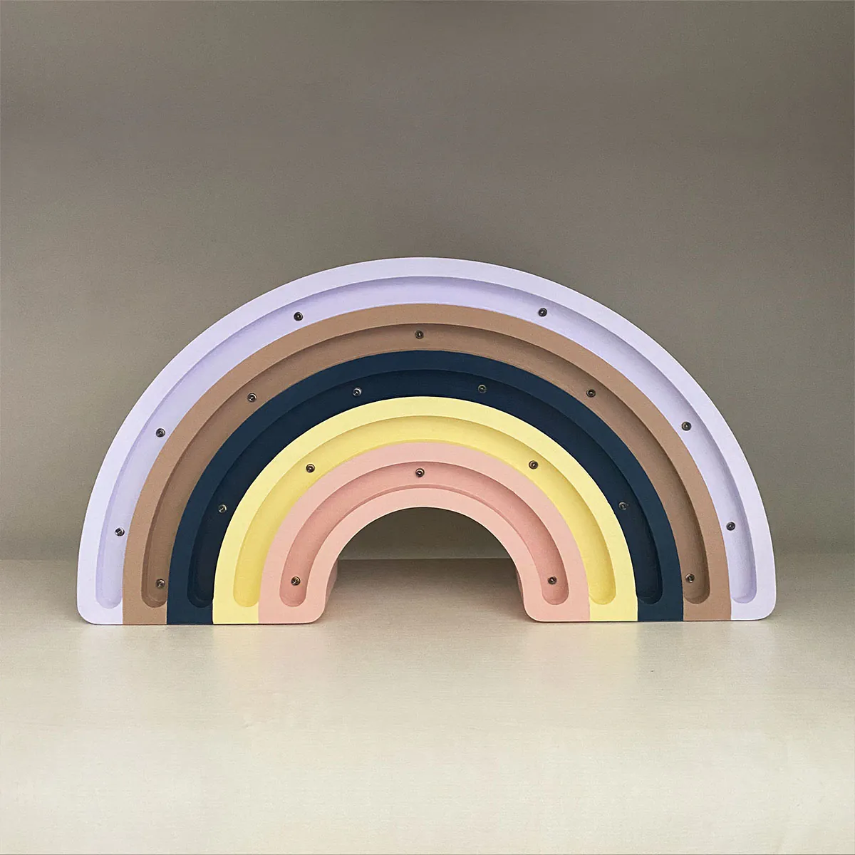 Kinder Nachtlicht Regenbogen, Holz, handgemacht