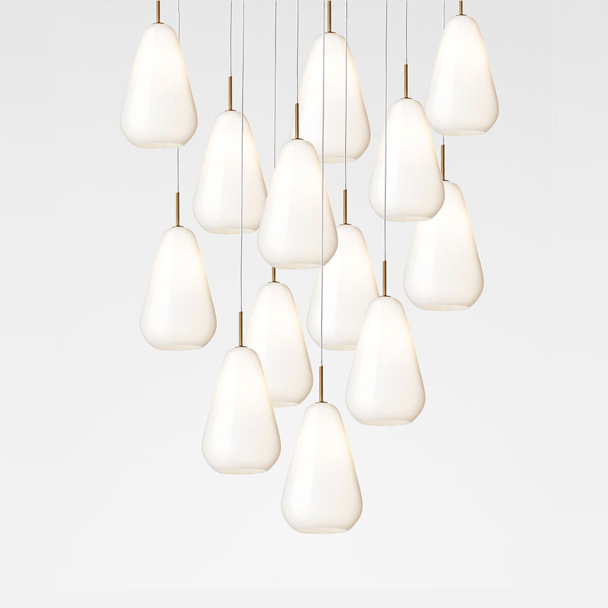 Anoli 13 Pendelleuchte, Ø: 96,5 cm, Opalglas