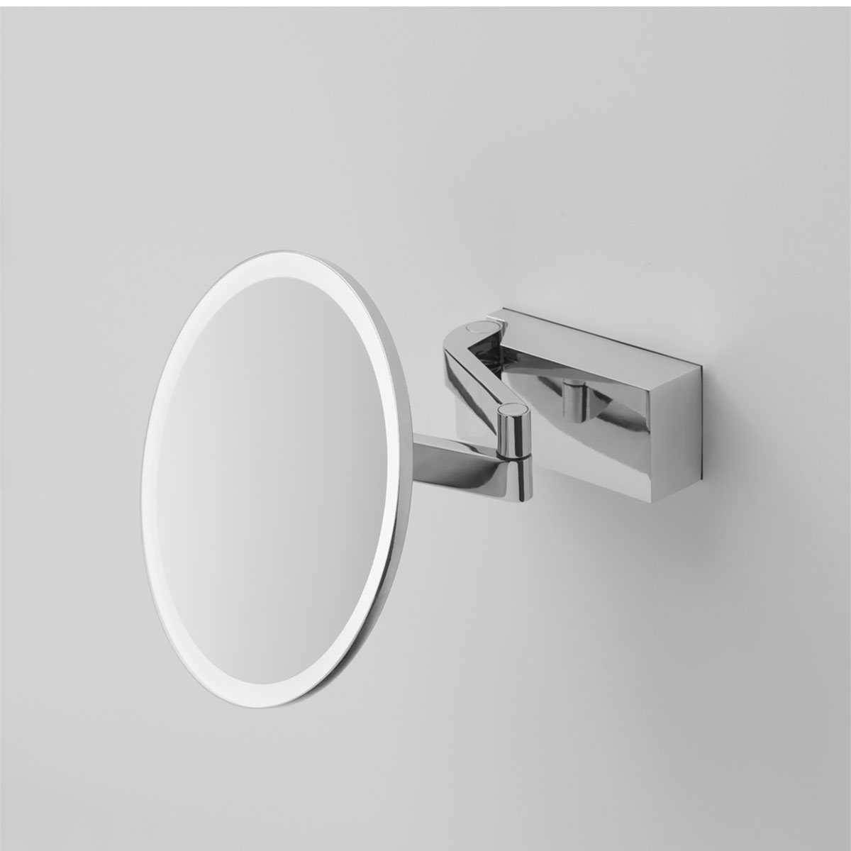 Exklusiver Schminkspiegel mit Licht – Serie Vision R 5x Kosmetik, Schminkspiegel mit Licht Bad, H: 20,5 cm, B: 20,5 cm, Chrom von Decor Walther Stilvoller Spiegel für Make-up & Pflege – Decor Walther Vision R 5x Kosmetik, Schminkspiegel mit Licht Bad, H: 20,5 cm, B: 20,5 cm, Schwarz matt