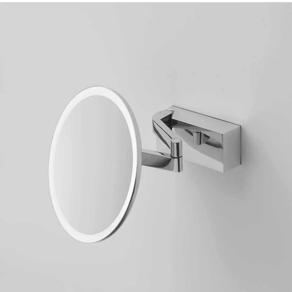 Vision R 5x Kosmetik, Schminkspiegel mit Licht Bad, H: 20,5 cm, B: 20,5 cm, Kupfer matt