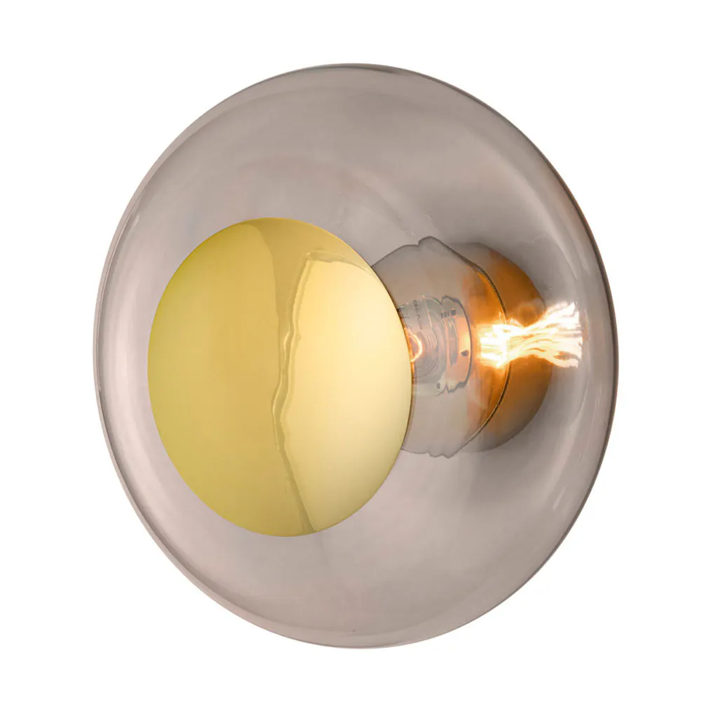 Horizon Wand-/ Deckenleuchte L Ø 36 cm, Chestnut Brown, Gold