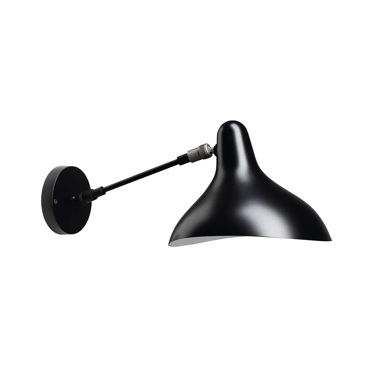 Mantis BS5 Wandleuchte T: 45 cm in Schwarz – hochwertige Designerlampe aus dem Hause DCW Editions geeignet für den Eingangsbereich