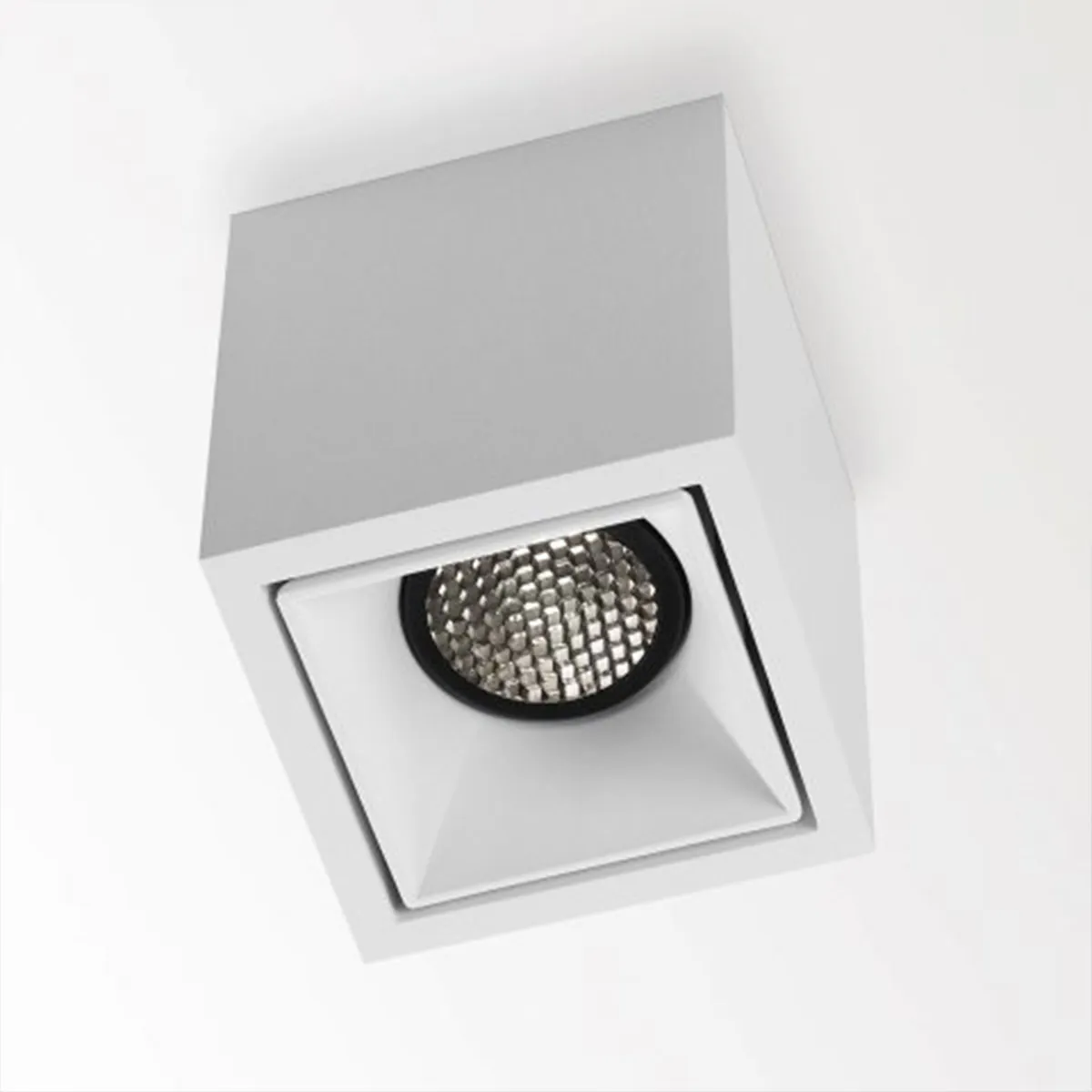BOXY L 92733 DIM8 Aufbaustrahler, L: 8 cm, B: 8 cm, Weiß, Warmweiß 3000K