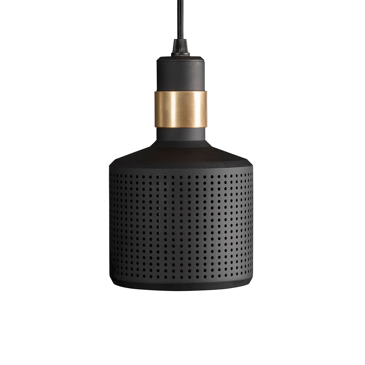 Luxusleuchten aus Großbritannien: Bert Frank Riddle Cluster Pendelleuchte, 3-flammig, Schwarz, goldfarbene Oberfläche, britische Luxusleuchte, gleichmäßige Beleuchtung, Riddle-Serie mit exklusiven Designer-Wandleuchten Messing Leuchte von Bert Frank – Riddle Cluster Pendelleuchte, 5-flammig, Schwarz, geometrische Formen, sanftes Licht