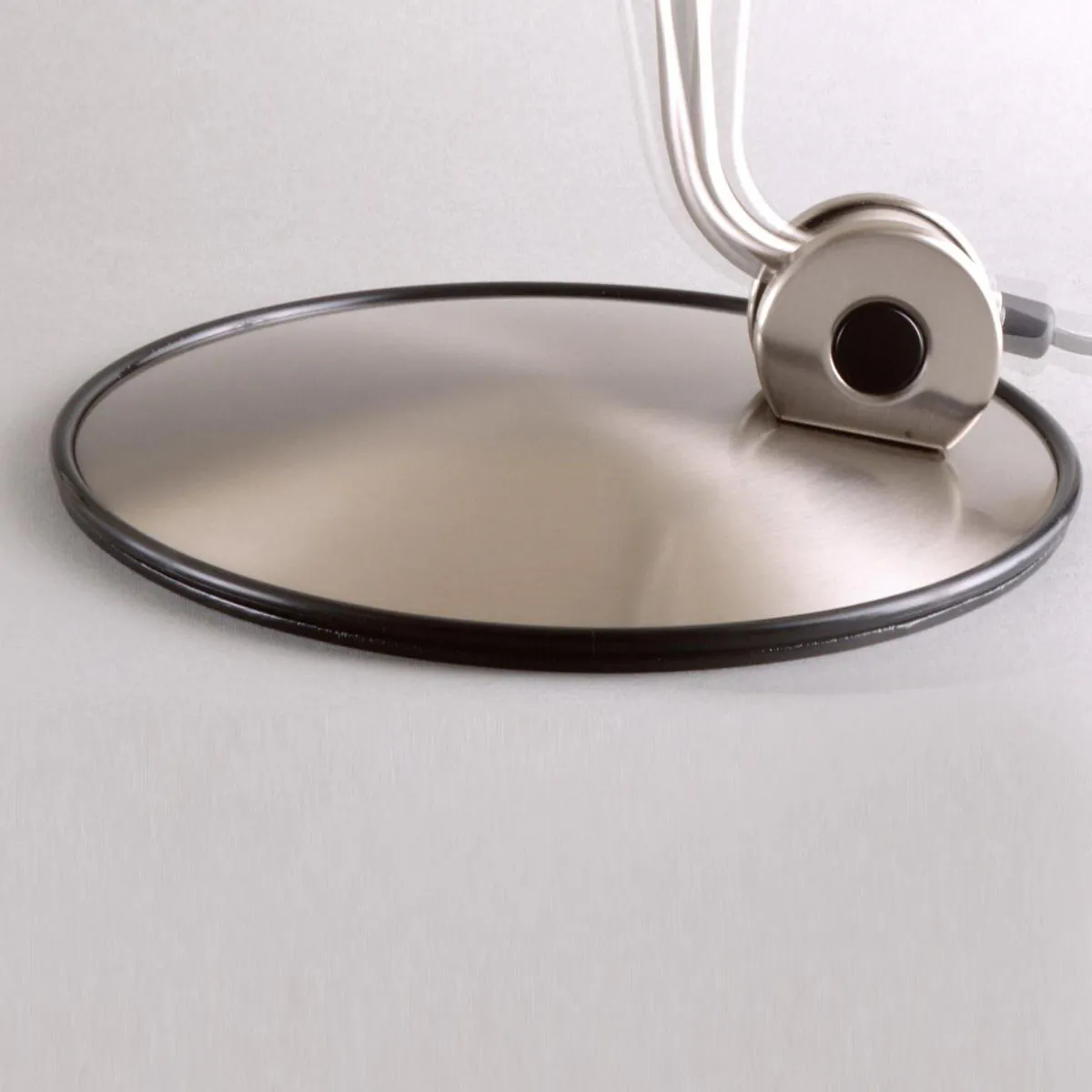 Elle 1 LED Stehleuchte, H: 180 cm, Nickel gebürstet, Extra-Warmweiß 2700K