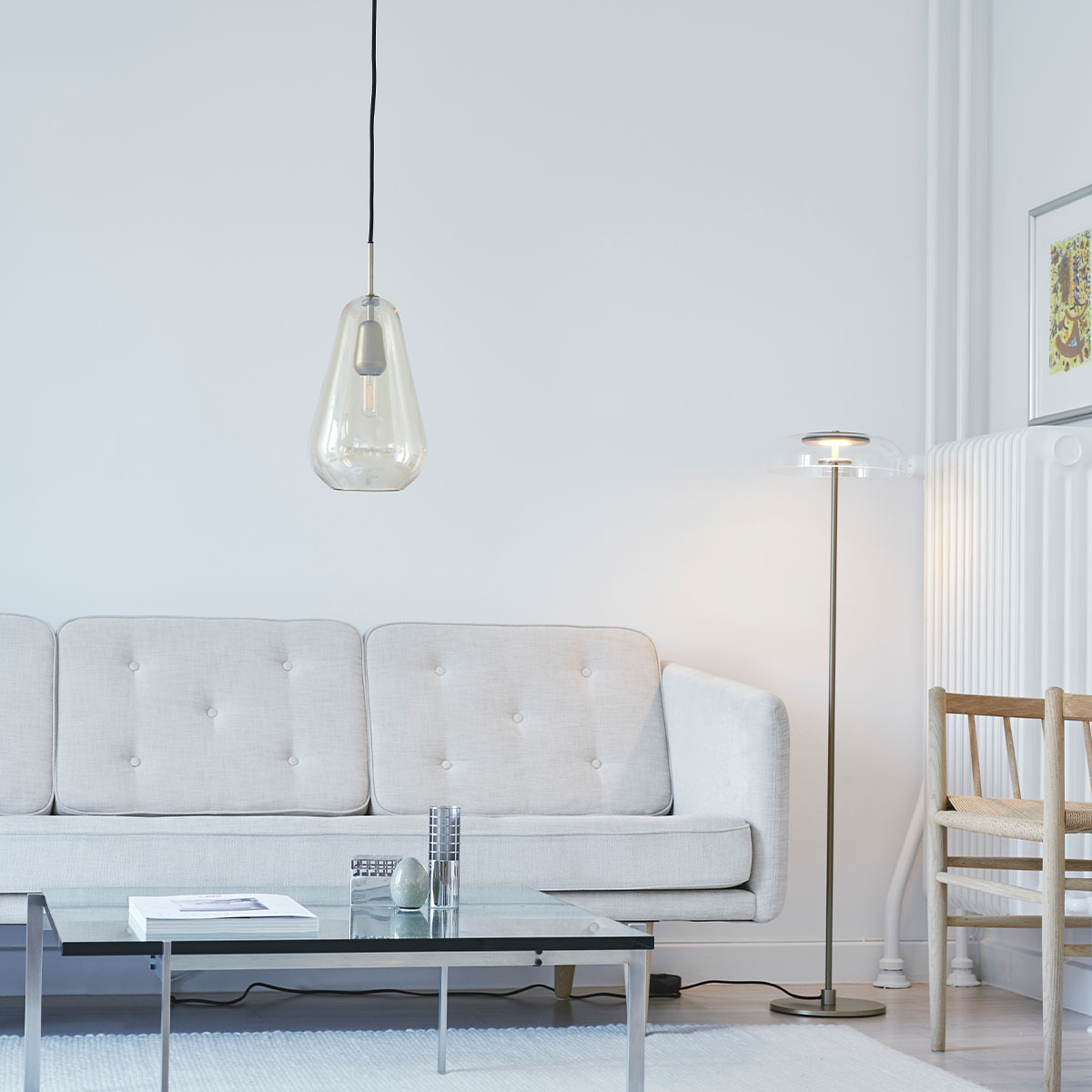 Anoli 1 Medium Pendelleuchte, Ø: 19 cm, Opalglas