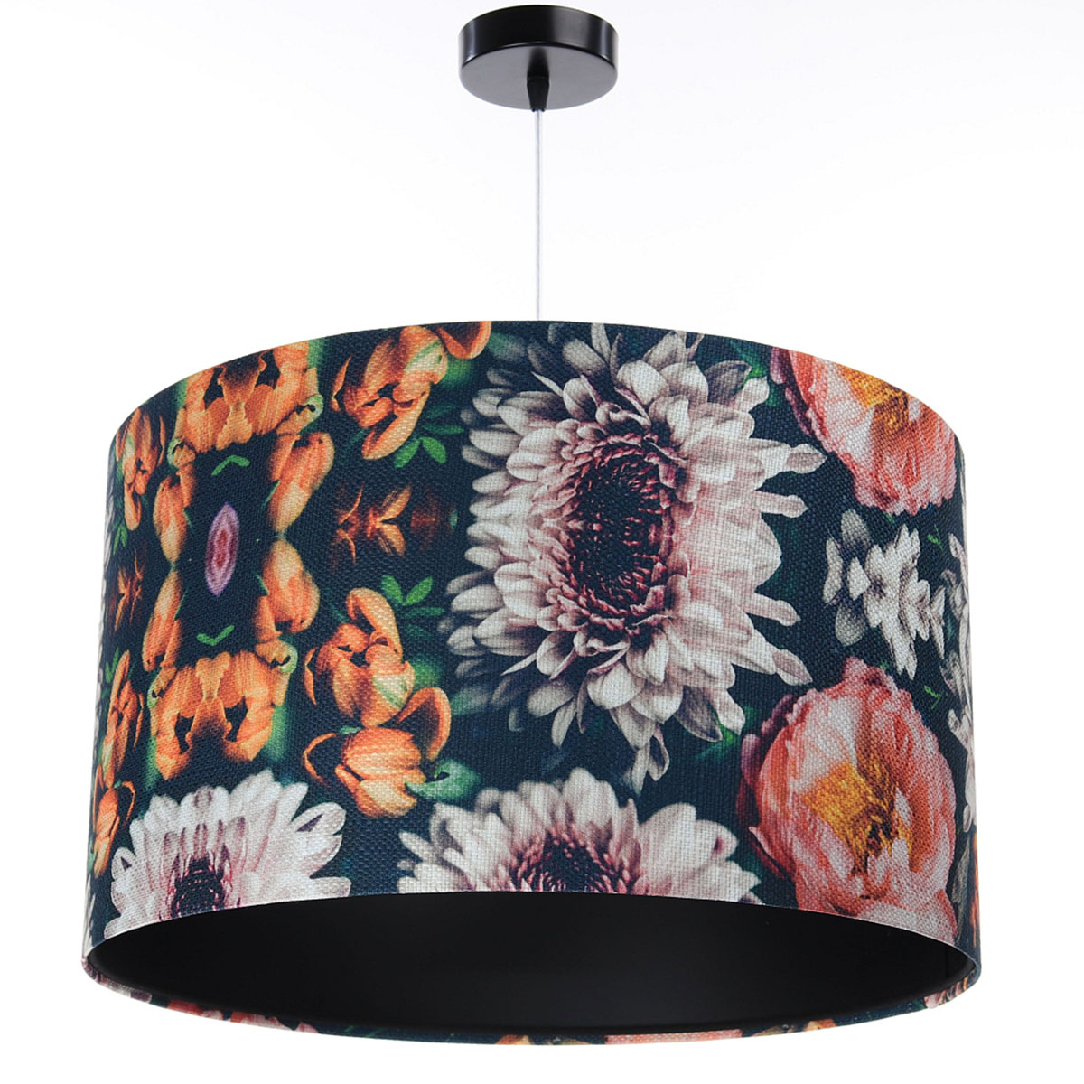 Pendelleuchte Portland Gardenia, Schwarz,  Ø: 50 cm
