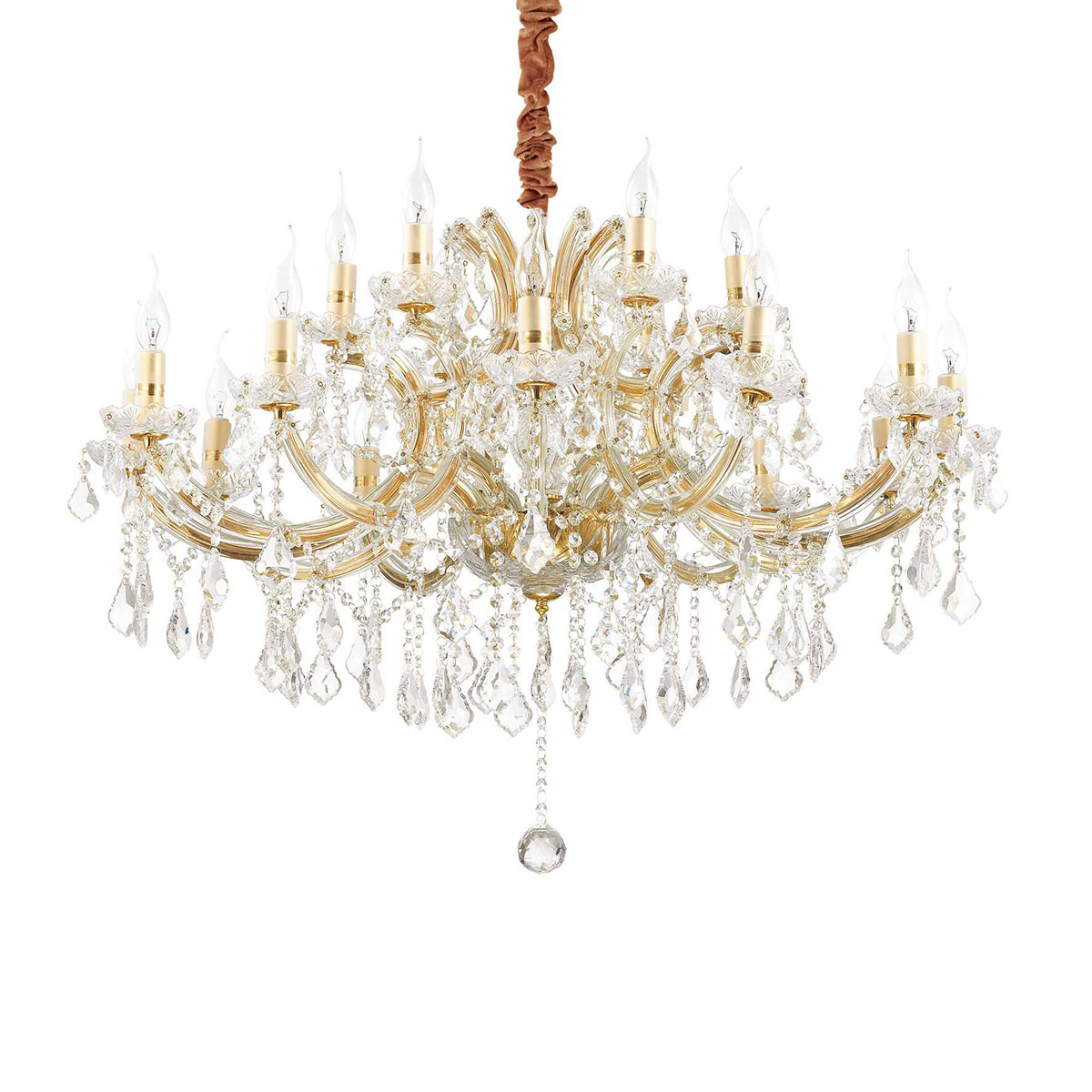 Napoleon SP18 Kristallglas Kronleuchter 18-flammig, Gold, Ø: 96 cm