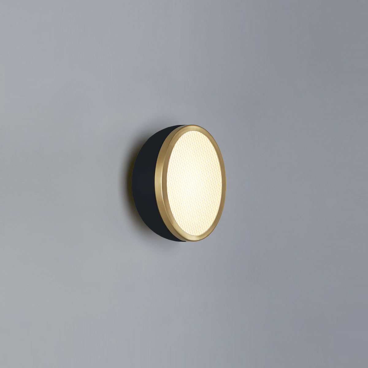 Molly 556.71 Wand - Deckenleuchte Ø: 15 cm, Schwarz, Messing