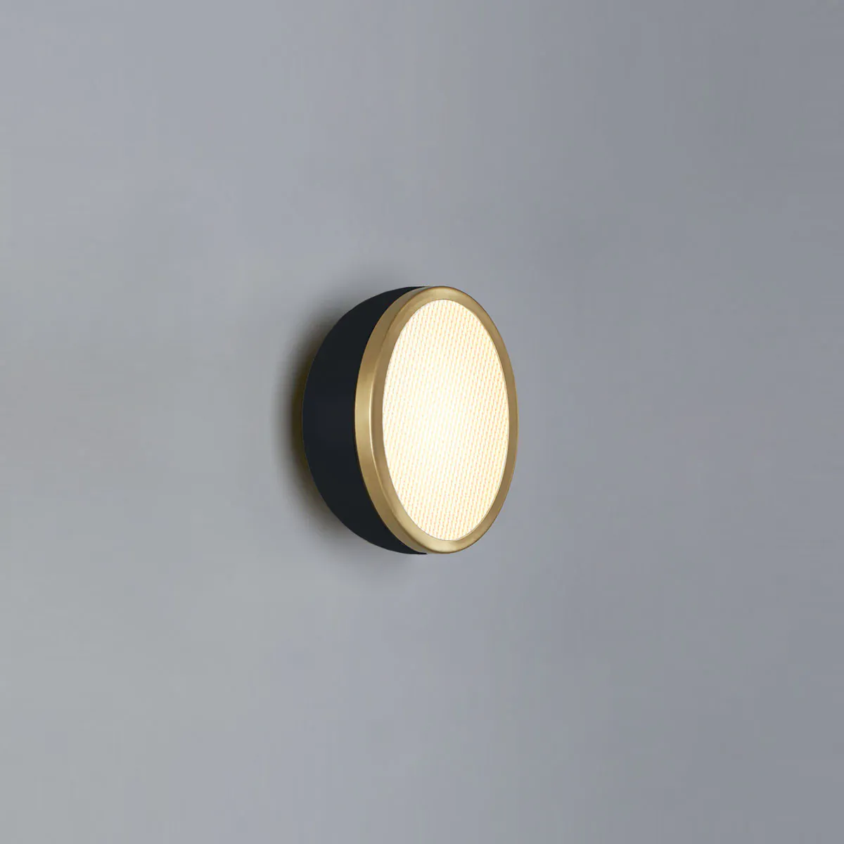 Molly 556.71 Wand - Deckenleuchte Ø: 15 cm, Schwarz, Messing