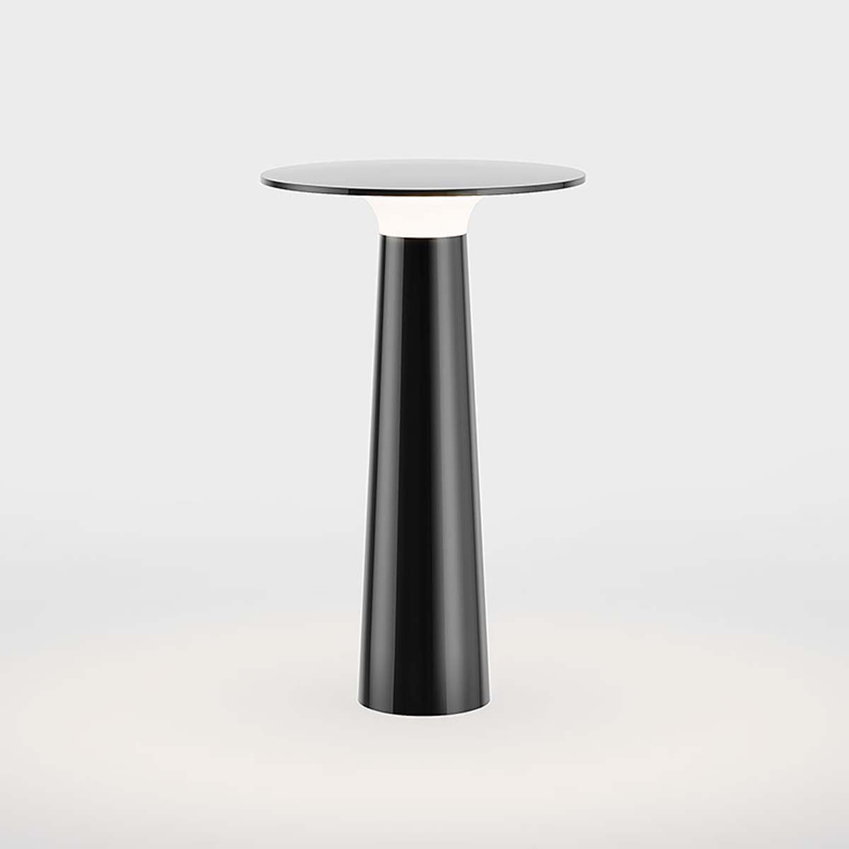 lix Mobile Akku Tischleuchte dim to warm 2700K – 1800K, Ø: 6 cm, H: 24,5 cm, charging base mit USB-C Kabel, Dunkelchrom lix Mobile Akku Tischleuchte dim to warm 2700K – 1800K, Ø: 6 cm, H: 24,5 cm, charging base mit USB-C Kabel, Dunkelchrom