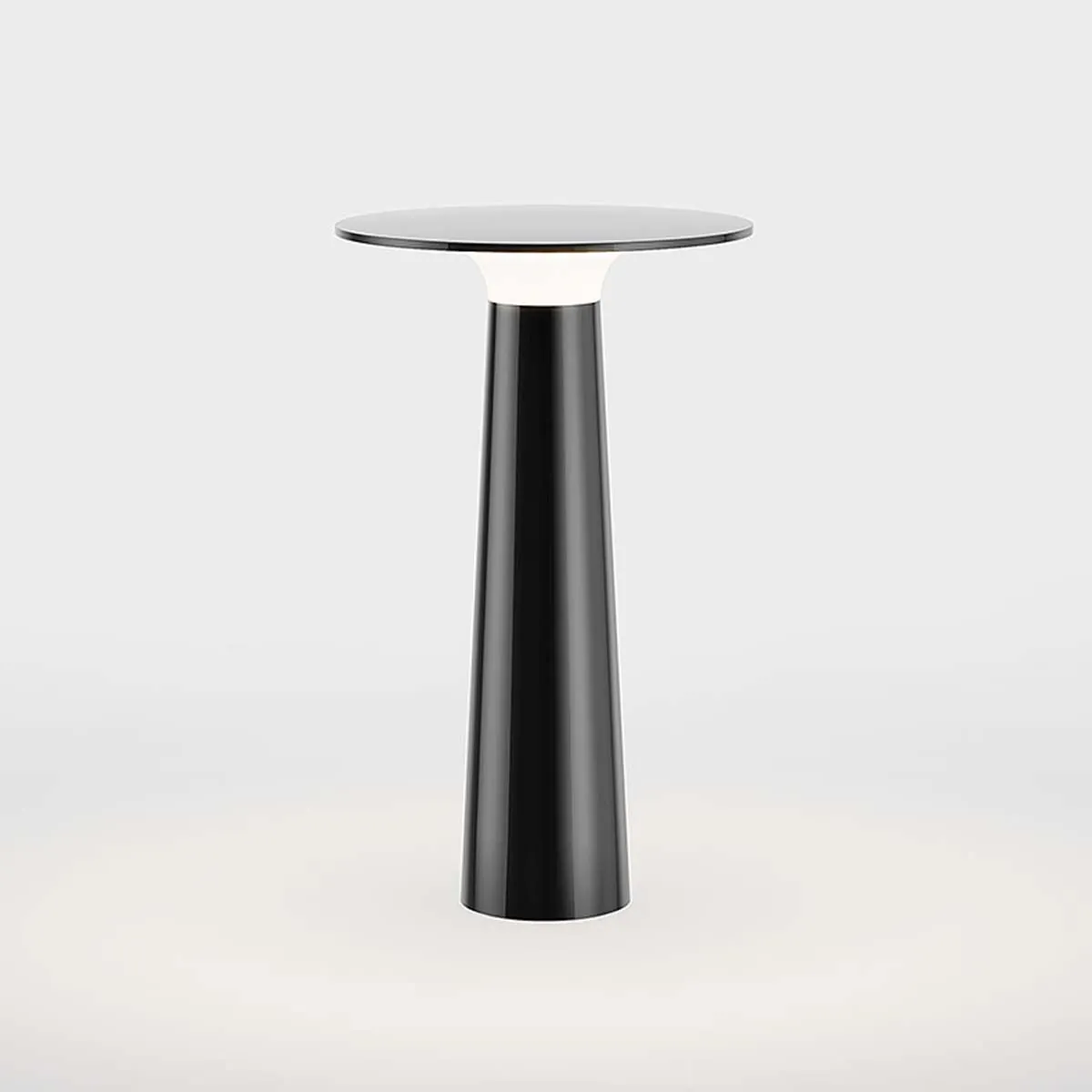 lix Mobile Akku Tischleuchte dim to warm 2700K – 1800K, Ø: 6 cm, H: 24,5 cm, charging base mit USB-C Kabel, Dunkelchrom