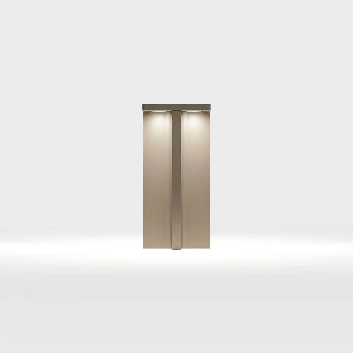 Kurze Pollerleuchte für außen in der Farben braun