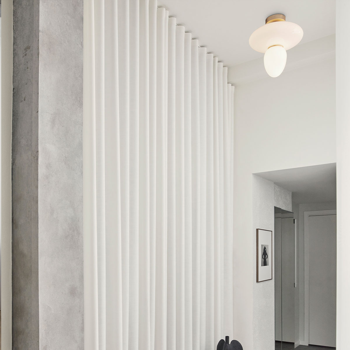 Rizzatto 42 Deckenleuchte, Ø: 40 cm, Silber satiniert