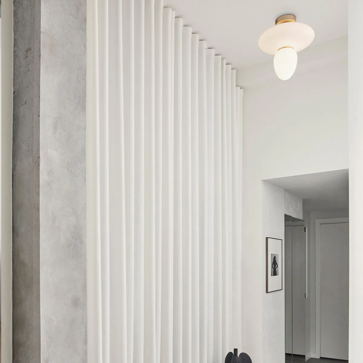 Rizzatto 42 Deckenleuchte, Ø: 40 cm, Silber satiniert