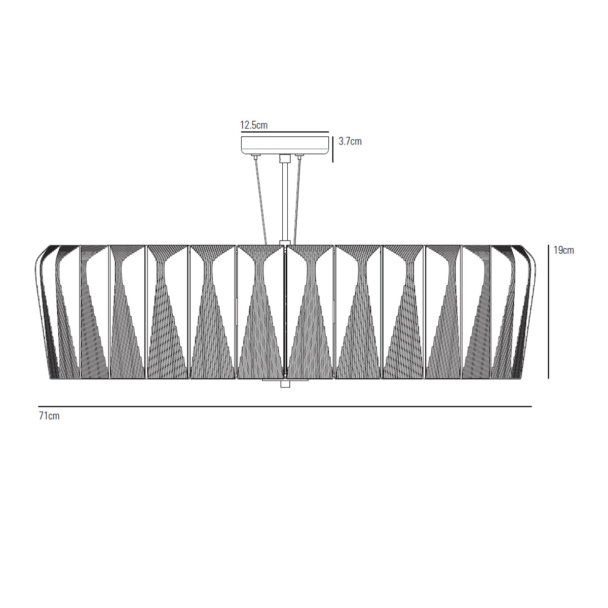 Shard Kronleuchter 70, Ø: 71 cm