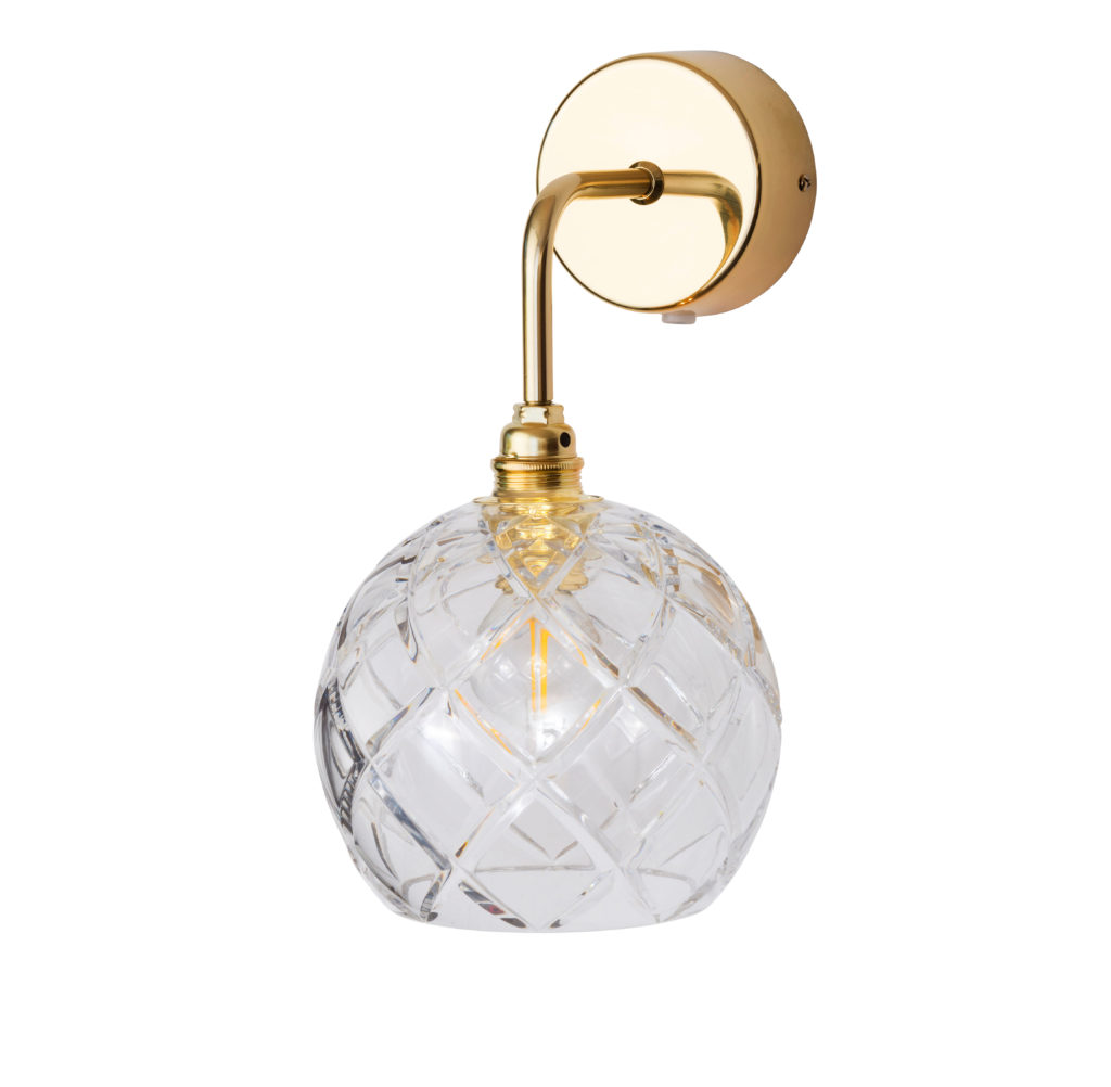 Rowan Wandleuchte Crystal S Ø 15,5 cm, Gold, Large Check