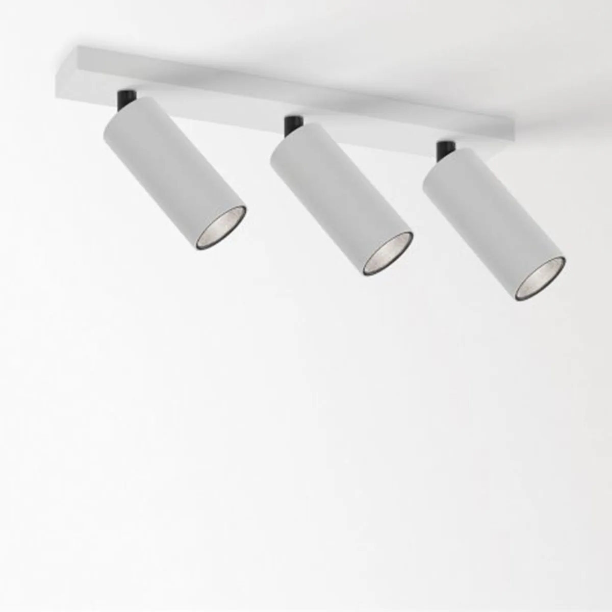 DeltaLight SPY 52 ON 3 92745 DIM8 Aufbaustrahler, Ø: 5,2 cm, L: 12 cm Weiß, Extra-Warmweiß 2700K, 45° Weiß Schwarz Modern & neutral – hochwertige für Wohnzimmer schwenkbar & drehbar