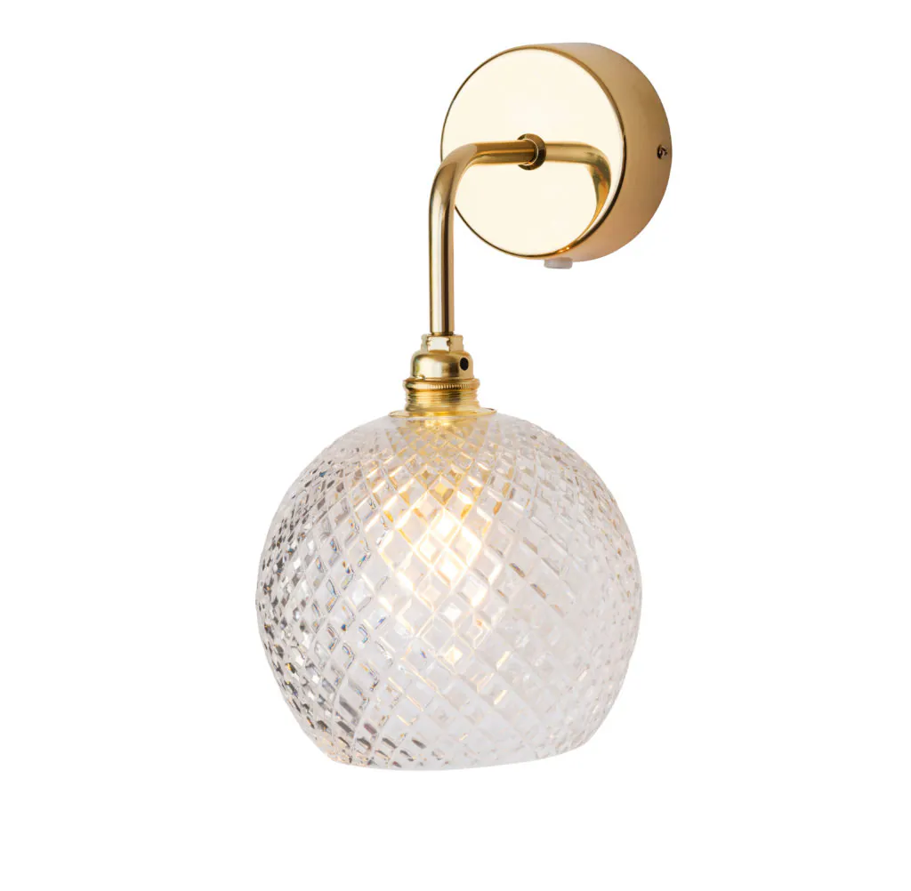 Rowan Wandleuchte Crystal S Ø 15,5 cm, Gold, Small Check