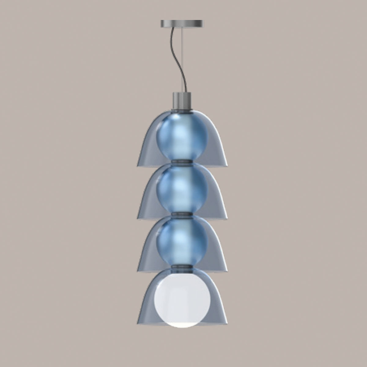 Gems Tall Pendelleuchte, Cold color, Tall 3 D30 A, Ø: 24 cm, H: 62 cm, Extra-Warmweiß 2700K Gems Tall Pendelleuchte, Cold color, Tall 3 D30 A, Ø: 24 cm, H: 62 cm, Warmweiß 3000K