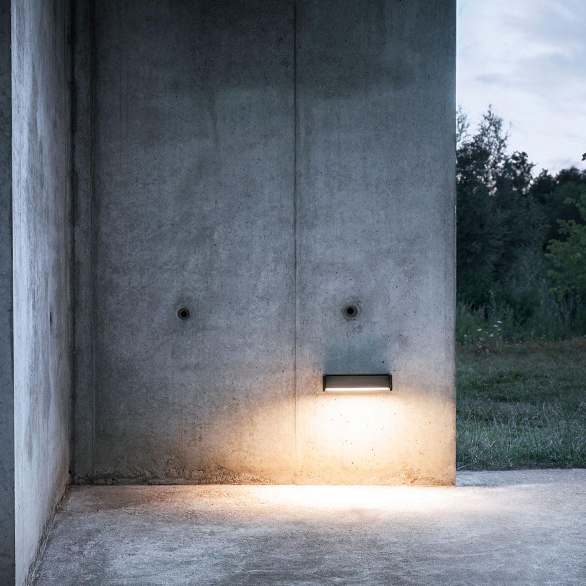 Rechteckige Wandleuchten für außen an der Wand hängend