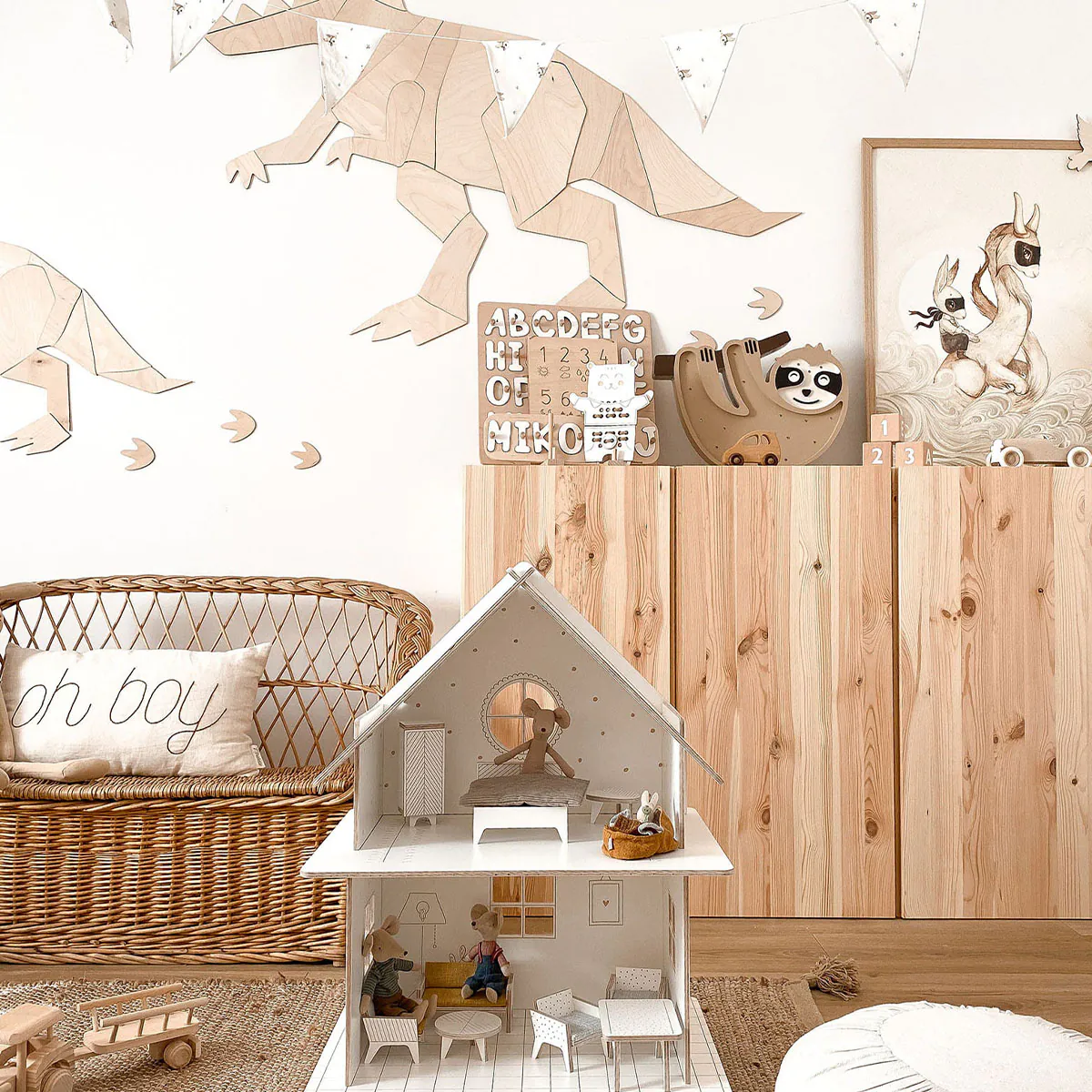 Kinder Nachtlicht Faultier, Holz, handgemacht