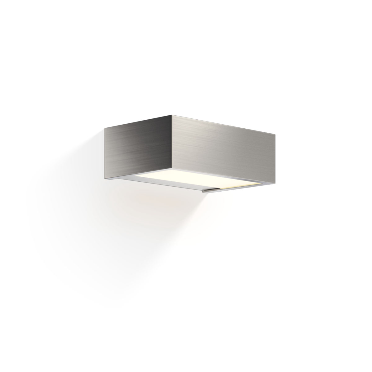 Box 15 N LED Wandleuchte Bad, Nickel satiniert, B: 15 cm, Warmweiß 3000K