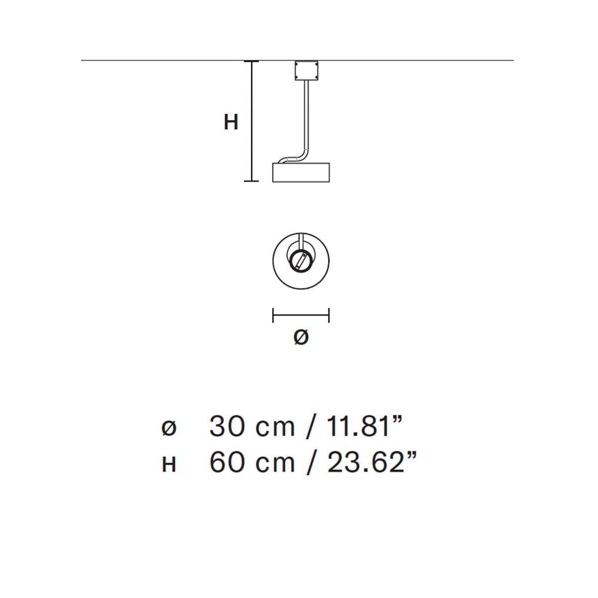 Sound S1 Pendelleuchte, Ø: 30 cm, Messing gebürstet & Schwarz matt, LED-Modul