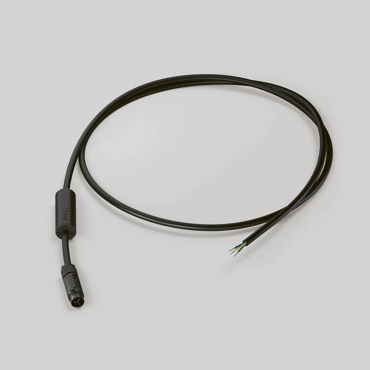 Erd-Anschlussverbindung mit IP44 connect Buchse, Aquastop und offenem Kabelende