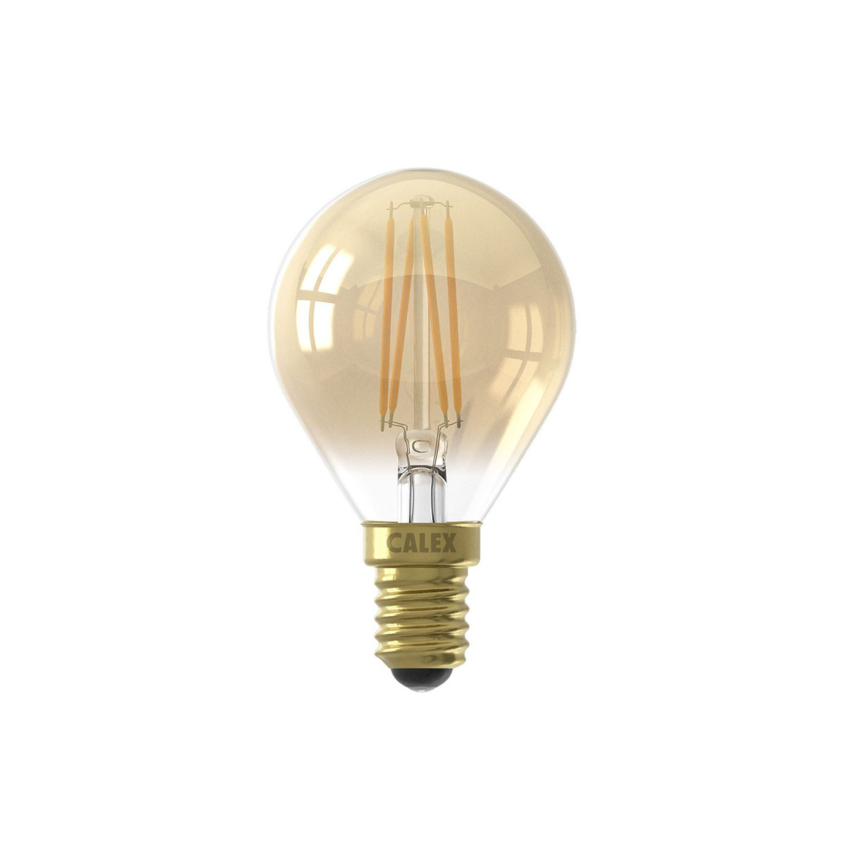 Globe LED Lampe P45 3,5W E14 gold dimmbar